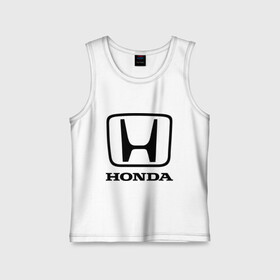 Детская майка хлопок с принтом Honda logo в Белгороде,  |  | honda | logo | motor | лого | хонда