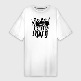 Платье-футболка хлопок с принтом Beatles в Белгороде,  |  | битлз