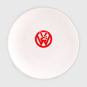 Тарелка с принтом vw peace в Белгороде, фарфор | диаметр - 210 мм
диаметр для нанесения принта - 120 мм | 