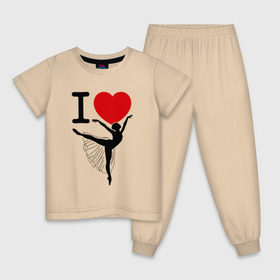 Детская пижама хлопок с принтом Я люблю балет в Белгороде, 100% хлопок |  брюки и футболка прямого кроя, без карманов, на брюках мягкая резинка на поясе и по низу штанин
 | 