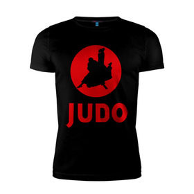 Мужская футболка премиум с принтом Judo в Белгороде, 92% хлопок, 8% лайкра | приталенный силуэт, круглый вырез ворота, длина до линии бедра, короткий рукав | дзюдо