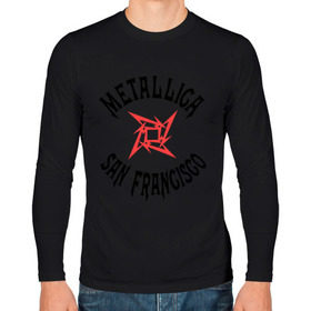 Мужской лонгслив хлопок с принтом Metallica (San Francisco) в Белгороде, 100% хлопок |  | metallica | san francisco