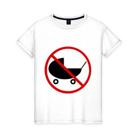 Женская футболка хлопок с принтом Child Free в Белгороде, 100% хлопок | прямой крой, круглый вырез горловины, длина до линии бедер, слегка спущенное плечо | child free | чайлдфри