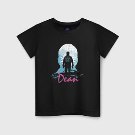 Детская футболка хлопок с принтом Supernatural - Dean в Белгороде, 100% хлопок | круглый вырез горловины, полуприлегающий силуэт, длина до линии бедер | Тематика изображения на принте: 