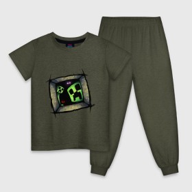 Детская пижама хлопок с принтом Страшное место в Белгороде, 100% хлопок |  брюки и футболка прямого кроя, без карманов, на брюках мягкая резинка на поясе и по низу штанин
 | игры