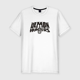 Мужская футболка премиум с принтом Demon Hunters в Белгороде, 92% хлопок, 8% лайкра | приталенный силуэт, круглый вырез ворота, длина до линии бедра, короткий рукав | дин | сериал | супернатурал