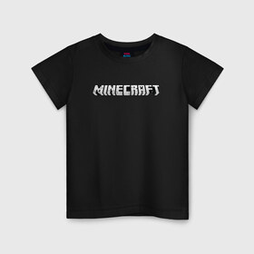 Детская футболка хлопок с принтом minecraft в Белгороде, 100% хлопок | круглый вырез горловины, полуприлегающий силуэт, длина до линии бедер | 