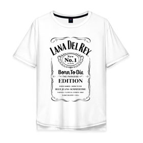Мужская футболка хлопок Oversize с принтом Lana Del Ray в Белгороде, 100% хлопок | свободный крой, круглый ворот, “спинка” длиннее передней части | lana del ray born to die