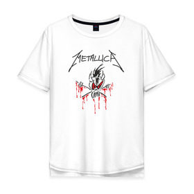 Мужская футболка хлопок Oversize с принтом Metallica - Scary Guy в Белгороде, 100% хлопок | свободный крой, круглый ворот, “спинка” длиннее передней части | металлика
