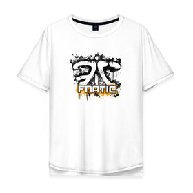 Мужская футболка хлопок Oversize с принтом Fnatic Team в Белгороде, 100% хлопок | свободный крой, круглый ворот, “спинка” длиннее передней части | counter strike | csgo | fnatic