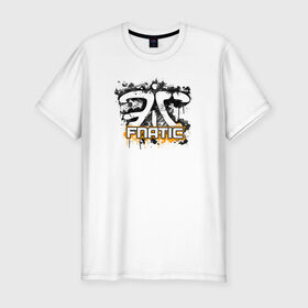 Мужская футболка премиум с принтом Fnatic Team в Белгороде, 92% хлопок, 8% лайкра | приталенный силуэт, круглый вырез ворота, длина до линии бедра, короткий рукав | counter strike | csgo | fnatic