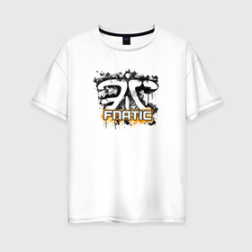 Женская футболка хлопок Oversize с принтом Fnatic Team в Белгороде, 100% хлопок | свободный крой, круглый ворот, спущенный рукав, длина до линии бедер
 | counter strike | csgo | fnatic