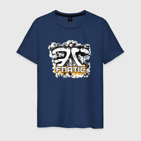 Мужская футболка хлопок с принтом Fnatic Team в Белгороде, 100% хлопок | прямой крой, круглый вырез горловины, длина до линии бедер, слегка спущенное плечо. | counter strike | csgo | fnatic