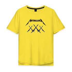 Мужская футболка хлопок Oversize с принтом 30-летие группы Металлика в Белгороде, 100% хлопок | свободный крой, круглый ворот, “спинка” длиннее передней части | xxx | тридцать | ххх | юбилей