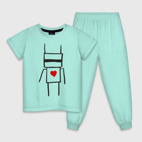 Детская пижама хлопок с принтом Chappie в Белгороде, 100% хлопок |  брюки и футболка прямого кроя, без карманов, на брюках мягкая резинка на поясе и по низу штанин
 | die antwoord