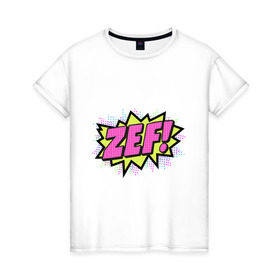 Женская футболка хлопок с принтом ZEF Yolandi t shirt в Белгороде, 100% хлопок | прямой крой, круглый вырез горловины, длина до линии бедер, слегка спущенное плечо | die antwoord