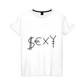 Женская футболка хлопок с принтом Секси (футболка ЙоЛанди) в Белгороде, 100% хлопок | прямой крой, круглый вырез горловины, длина до линии бедер, слегка спущенное плечо | die antwoord