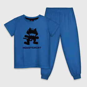 Детская пижама хлопок с принтом Monstercat в Белгороде, 100% хлопок |  брюки и футболка прямого кроя, без карманов, на брюках мягкая резинка на поясе и по низу штанин
 | 