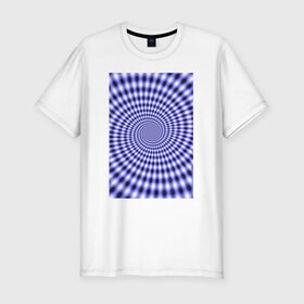 Мужская футболка премиум с принтом Звёздный портал (иллюзия) в Белгороде, 92% хлопок, 8% лайкра | приталенный силуэт, круглый вырез ворота, длина до линии бедра, короткий рукав | 