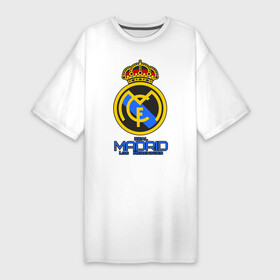 Платье-футболка хлопок с принтом Реал Мадрид в Белгороде,  |  | real madrid | клубы | реал мадрид | футбол