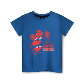 Детская футболка хлопок с принтом Five Nights At Freddy`s в Белгороде, 100% хлопок | круглый вырез горловины, полуприлегающий силуэт, длина до линии бедер | five nights at freddys | fnaf | freddy | game over | игры | медведь | мишка | фнаф | фредди