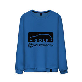 Мужской свитшот хлопок с принтом Фольцваген гольф в Белгороде, 100% хлопок |  | golf | logo | volkswagen | гольф | логотип | фольцваген