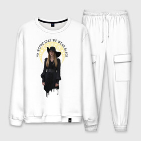 Мужской костюм хлопок Шабаш: в Белгороде, 100% хлопок | на свитшоте круглая горловина, мягкая резинка по низу. Брюки заужены к низу, на них два вида карманов: два “обычных” по бокам и два объемных, с клапанами, расположенные ниже линии бедра. Брюки с мягкой трикотажной резинкой на поясе и по низу штанин. В поясе для дополнительного комфорта — широкие завязки | american horror story | сериал | шабаш