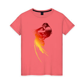 Женская футболка хлопок с принтом Final Fantasy VIII в Белгороде, 100% хлопок | прямой крой, круглый вырез горловины, длина до линии бедер, слегка спущенное плечо | fantasy | финал