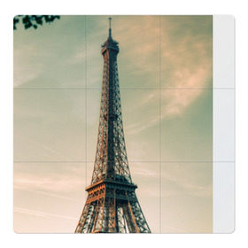 Магнитный плакат 3Х3 с принтом Париж в Белгороде, Полимерный материал с магнитным слоем | 9 деталей размером 9*9 см | башня | париж | франция | эйфелева