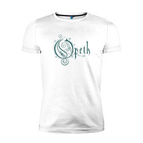 Мужская футболка премиум с принтом Opeth в Белгороде, 92% хлопок, 8% лайкра | приталенный силуэт, круглый вырез ворота, длина до линии бедра, короткий рукав | gothic | music | opeth | opeth лого группыdoom | дум | музыка