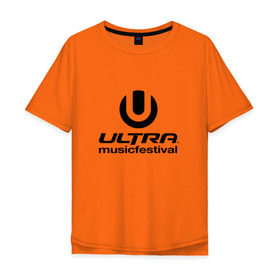 Мужская футболка хлопок Oversize с принтом Ultra Music Festival в Белгороде, 100% хлопок | свободный крой, круглый ворот, “спинка” длиннее передней части | Тематика изображения на принте: house | rave | ultra music festival | umf