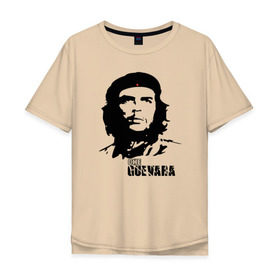 Мужская футболка хлопок Oversize с принтом Эрнесто Че гевара в Белгороде, 100% хлопок | свободный крой, круглый ворот, “спинка” длиннее передней части | che guevara | революционер