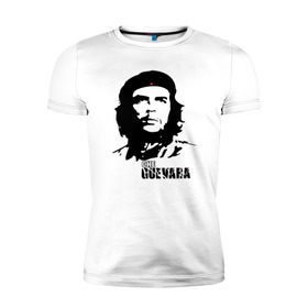 Мужская футболка премиум с принтом Эрнесто Че гевара в Белгороде, 92% хлопок, 8% лайкра | приталенный силуэт, круглый вырез ворота, длина до линии бедра, короткий рукав | che guevara | революционер