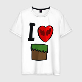 Мужская футболка хлопок с принтом Диллерона в Белгороде, 100% хлопок | прямой крой, круглый вырез горловины, длина до линии бедер, слегка спущенное плечо. | игры | мinecraft | майнкрафт