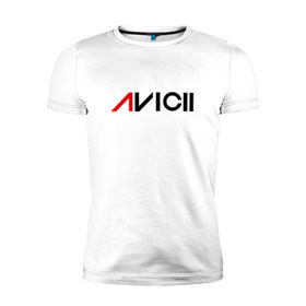 Мужская футболка премиум с принтом Avicii в Белгороде, 92% хлопок, 8% лайкра | приталенный силуэт, круглый вырез ворота, длина до линии бедра, короткий рукав | Тематика изображения на принте: avici dj (house) house | avicii | авичи