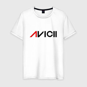 Мужская футболка хлопок с принтом Avicii в Белгороде, 100% хлопок | прямой крой, круглый вырез горловины, длина до линии бедер, слегка спущенное плечо. | avici dj (house) house | avicii | авичи