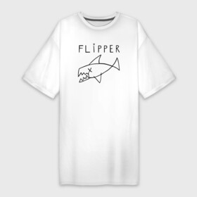 Платье-футболка хлопок с принтом Flipper в Белгороде,  |  | flipper | kurt | nirvana | курт кобейн | курта кобейна | нирвана