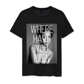 Мужская футболка хлопок с принтом Rihanna в Белгороде, 100% хлопок | прямой крой, круглый вырез горловины, длина до линии бедер, слегка спущенное плечо. | badgirl | diamond | rihanna | riri | rnb | риана | рианна