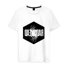 Мужская футболка хлопок с принтом Radiohead в Белгороде, 100% хлопок | прямой крой, круглый вырез горловины, длина до линии бедер, слегка спущенное плечо. | Тематика изображения на принте: creep | emi | radiohead | rok