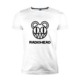 Мужская футболка премиум с принтом Radiohead в Белгороде, 92% хлопок, 8% лайкра | приталенный силуэт, круглый вырез ворота, длина до линии бедра, короткий рукав | creep | emi | radiohead | rok