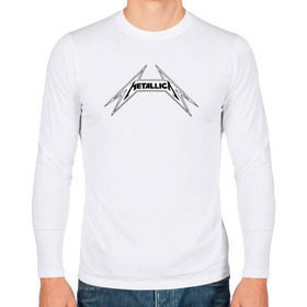 Мужской лонгслив хлопок с принтом Metallica logo (b) в Белгороде, 100% хлопок |  | Тематика изображения на принте: металлика