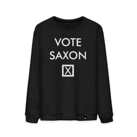 Мужской свитшот хлопок с принтом Vote Saxon в Белгороде, 100% хлопок |  | vote saxon doctor who доктор кто саксон голос