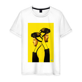 Мужская футболка хлопок с принтом Breaking Bad в Белгороде, 100% хлопок | прямой крой, круглый вырез горловины, длина до линии бедер, слегка спущенное плечо. | 
