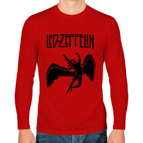 Мужской лонгслив хлопок с принтом Led Zeppelin swan в Белгороде, 100% хлопок |  | led zeppelin