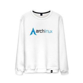 Мужской свитшот хлопок с принтом Arch Linux в Белгороде, 100% хлопок |  | linux | баш | линукс | ос