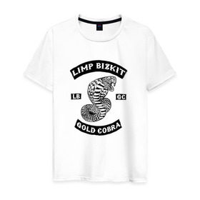 Мужская футболка хлопок с принтом Limp Bizkit в Белгороде, 100% хлопок | прямой крой, круглый вырез горловины, длина до линии бедер, слегка спущенное плечо. | limp bizkit | rock | лимп бизкит | рок | уэс борланд | фред дерст