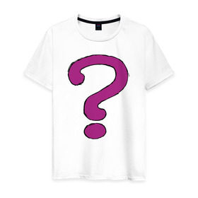 Мужская футболка хлопок с принтом Риддлер Загадочник в Белгороде, 100% хлопок | прямой крой, круглый вырез горловины, длина до линии бедер, слегка спущенное плечо. | риддлер загадочник gotham