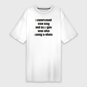 Платье-футболка хлопок с принтом GTA Vice City в Белгороде,  |  | при прохождении игры на 100 игрок получает такую футболкуgta vice city гта