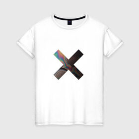 Женская футболка хлопок с принтом логотип the xx в Белгороде, 100% хлопок | прямой крой, круглый вырез горловины, длина до линии бедер, слегка спущенное плечо | @