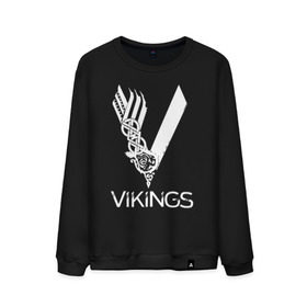 Мужской свитшот хлопок с принтом Vikings в Белгороде, 100% хлопок |  | vikings | викинги | сериал